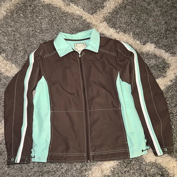 GreenTea Jackets & Blazers - GreenTea Chocolate‎ and Aqua Ski Jacket